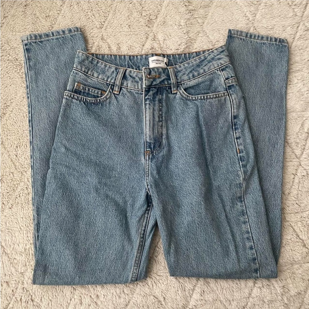 Sahara Ray x NA-KD Blue Denim Jeans